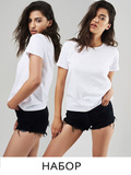 Набор из 2 женских футболок белых Love&Live, скидка 15% фото 2