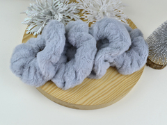 Резинки хутрові шиті сірі