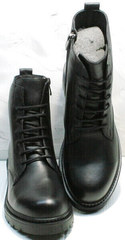 Мягкие женские ботинки из натуральной кожи осень весна Misss Roy 252-01 Black Leather.