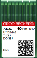 Фото: Голка швейна промислова для розпошивальних машин Groz Beckert UY128 GAS,TV*3 №80 FFG/SES