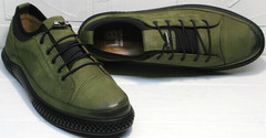 Мужские туфли кроссовки для повседневной жизни Luciano Bellini C2801 Nb Khaki.