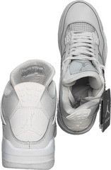 Джордан найк стильные кроссовки летние мужские Nike Air Jordan Retro 4 All White.