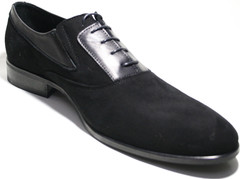 Замшевые туфли мужские осфорды IKOC черные 42-й размер