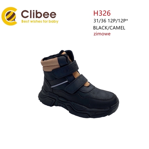 Clibee (зима) H326 Black/Camel 31-36