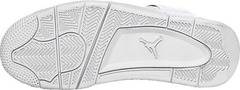 Белые летние кроссовки с белой подошвой мужские Nike Air Jordan Retro 4 All White.
