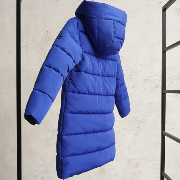 Дитяче,підліткове зимове пальто для хлопчиків та дівчат у синьому кольорі