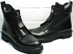 Стильные черные ботинки на осень Tina Shoes 292-01 Black.