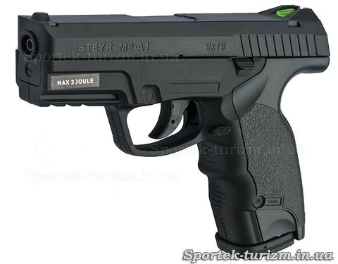 Пистолет пневматический ASG Steyr M9-A1 4,5мм газобаллонный, черный