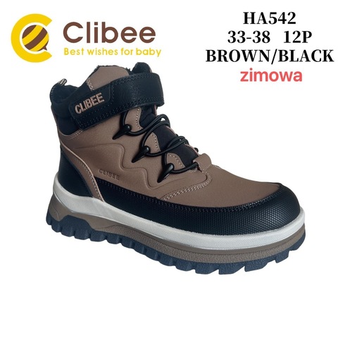 Clibee (зима) HA542 Brown/Black 33-38