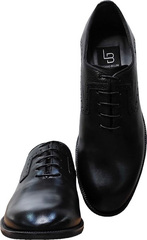 Модные классические туфли оксфорд Luciano Bellini F2201 Black Leather.