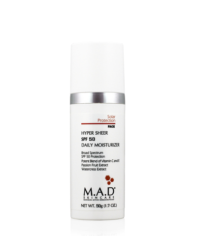 M.A.D. Skincare Увлажняющий крем-основа под макияж с защитой SPF 50 | Hyper Sheer SPF 50 Daily Moisturizer