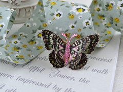 Метелики для вирізання 4 шт рожева аква №57