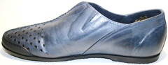 Летние мужские туфли спортивные, кожаные Luciano Bellini