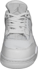 Дышащие кроссовки найк белые мужские Nike Air Jordan Retro 4 All White.