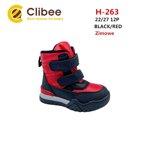 Clibee (зима) H263 Black/Red 22-27