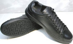 Кроссовки кожа черные мужские GS Design 5773 Black