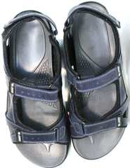 Кожаные мужские сандалии на липучках Mi Lord 2066EKO Blue.
