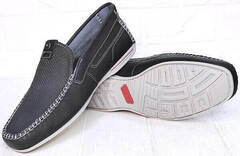 Модные туфли мокасины мужские лето Pegada 140721-10 Ash Blue.