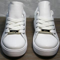 Белые кеды женские кожа Molly shoes 557 Whate