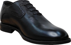 Строгие мужские туфли классика Luciano Bellini F2201 Black Leather.