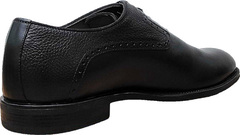 Модельные туфли классика мужские Luciano Bellini F2201 Black Leather.