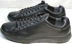 Черные осенние кроссовки мужские GS Design 5773 Black
