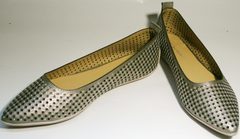 Летние женские туфли без каблука Kluchini 5218 k 365 Titan.