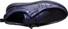 Полуспортивные туфли мокасины мужские из натуральной кожи Arsello 22-01 Black Leather.