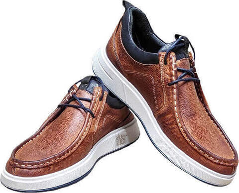 Мужские мокасины кроссовки демисезонные. Коричневые туфли сникерсы кожаные. Стильные мокасины туфли в спортивном стиле Arsello Brown White.
