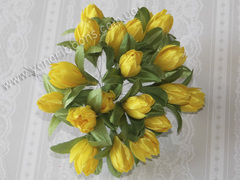 Букет Тюльпаны тканевые желтые