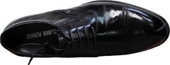 Дерби мужские туфли из кожи Rossini Roberto 2YR1158 Black Leather.