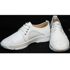 Стильные женские кроссовки повседневные Derem 18-104-04 All White