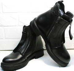 Стильные женские ботинки осень Tina Shoes 292-01 Black.
