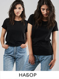 Набір з 2 жіночих футболок чорних Love&Live, знижка 15% фото 2
