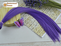 Треси для бантиків та ляльок, довжина волосся 35 см фіолетові