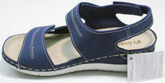 Модные спортивные сандали кожаные женские Inblu CB-1U Blue.