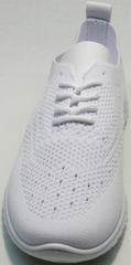 Летние кроссовки для ходьбы женские Small Swan NB-821 All White.