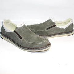 Модные мужские летние туфли IKOC 3394-3 Gray.