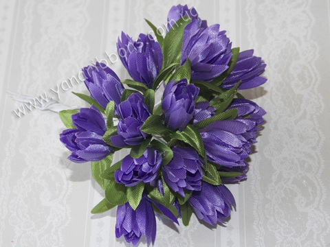 Букет Тюльпаны тканевые фиолетовые