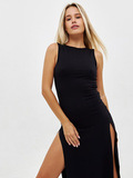 Платье миди черное с двумя разрезами Katarina Ivanenko фото 3