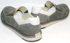 Мужские стильные туфли смарт кэжуал IKOC 3394-3 Gray.