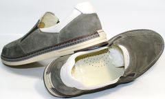 Мужские туфли мокасины IKOC 3394-3 Gray.
