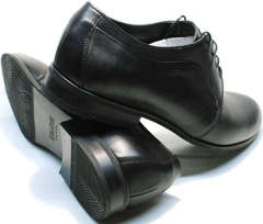 Туфли под брюки мужские дерби Ikoc 060-1 ClassicBlack.