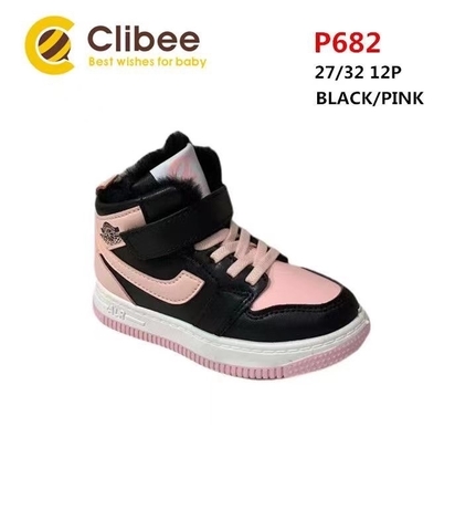 Clibee (зима) P682 Black/Pink 27-32
