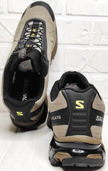 Salomon мужские кроссовки на весну Salomon XT-SLATE Advanced Beige Black.