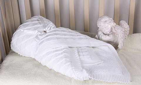 Конверт-одеяло Вязка белый