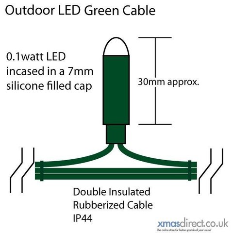 LED гирлянды бахрома  5 метров на 0,7 м пвх провод белый цвет