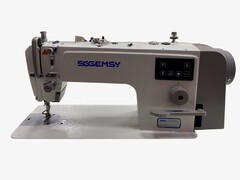 Фото: Одноголкова пряморядна швейна машина з обрізанням нитки GEMSY SG S2-E1-H