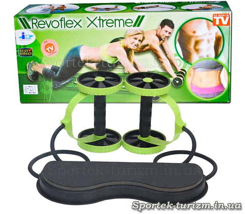 Revoflex Xtreme - роликовый тренажер для всего тела (40 упражнений)
