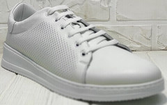 Модные кроссовки туфли в спортивном стиле женские Evromoda 141-1511 White Leather.